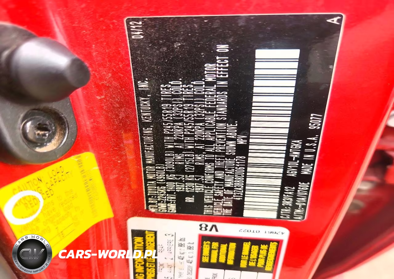 2012 Toyota Venza Le VIN:4T3ZA3BB8CU061178 - 12