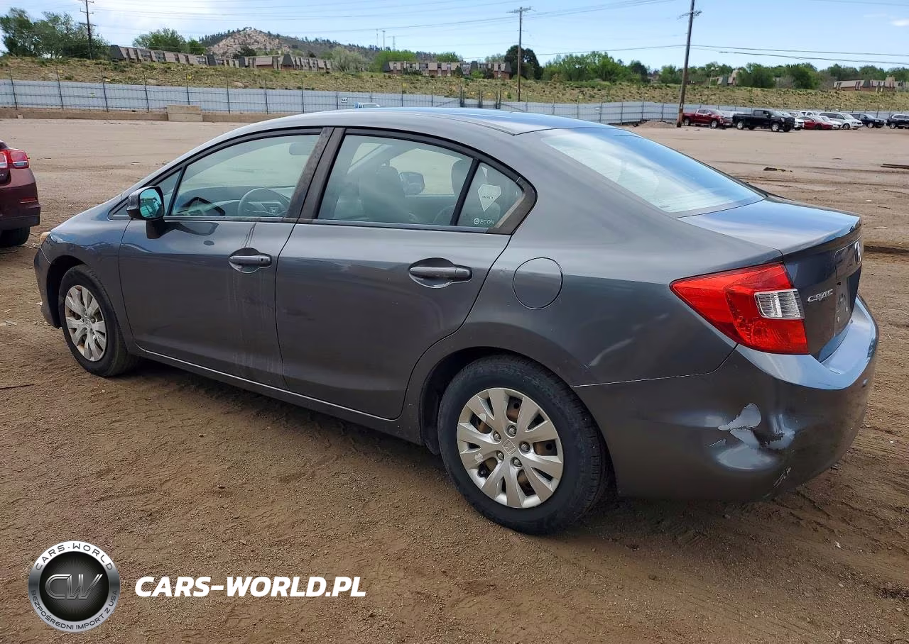 2012 Honda Civic Lx VIN:2HGFB2F52CH311613 - 2