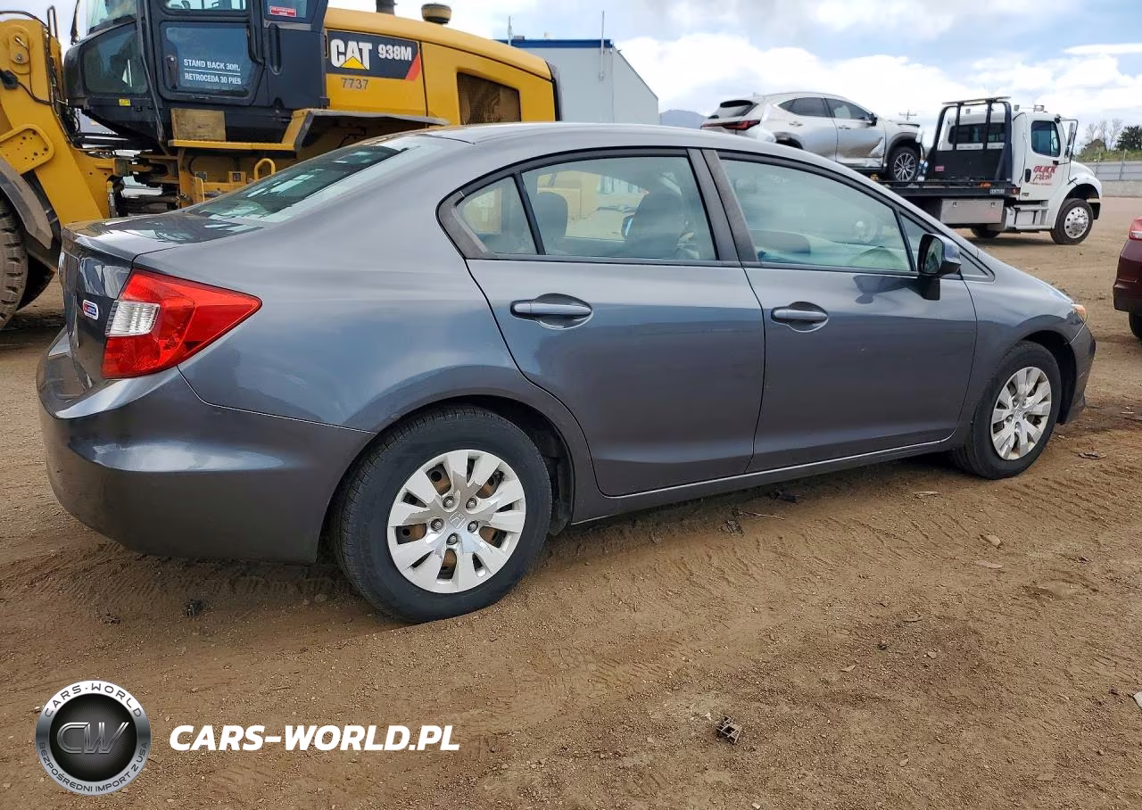 2012 Honda Civic Lx VIN:2HGFB2F52CH311613 - 3