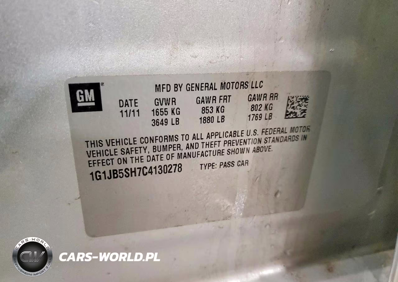 2012 Chevrolet Sonic Ls VIN:1G1JB5SH7C4130278 - 12