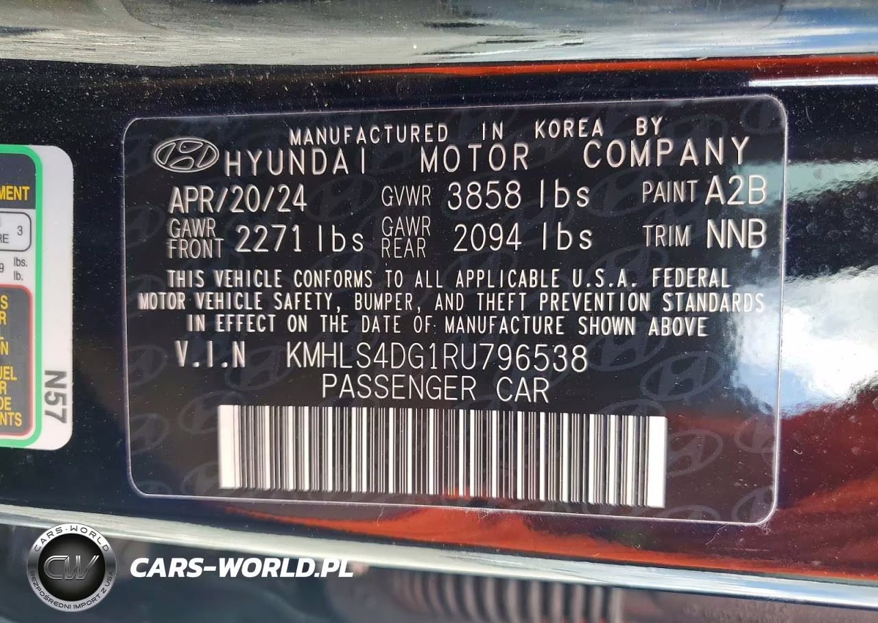 2024 Hyundai Elantra Sel VIN:KMHLS4DG1RU796538 - 13