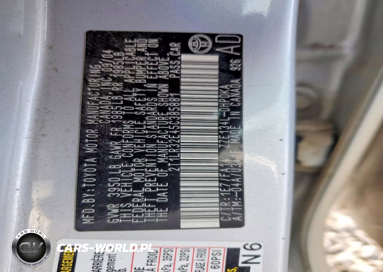 2005 Toyota Matrix Base VIN:2T1LR32E45C385881 - 12