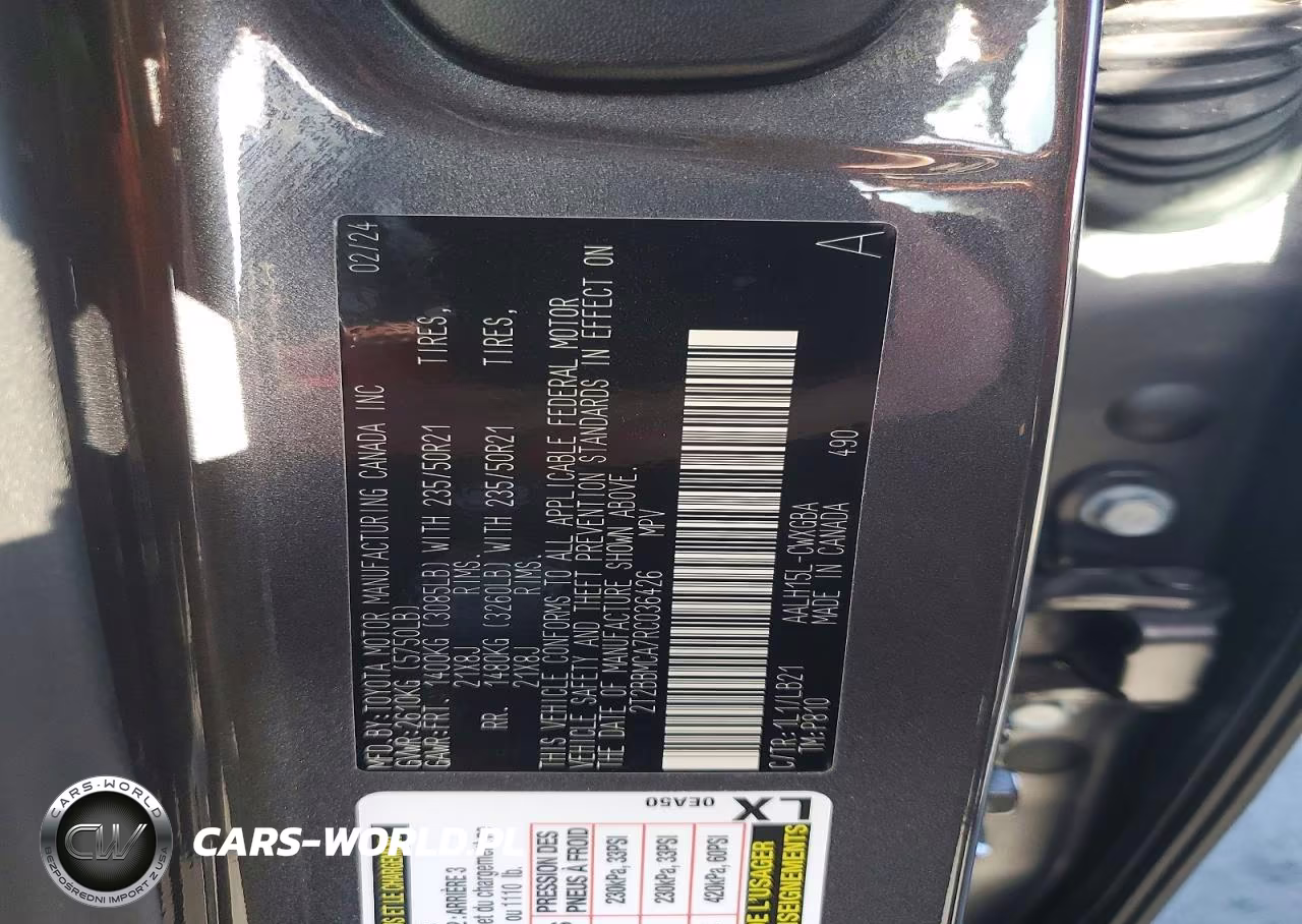 2024 Lexus Rx 350H Base VIN:2T2BBMCA7RC036426 - 12