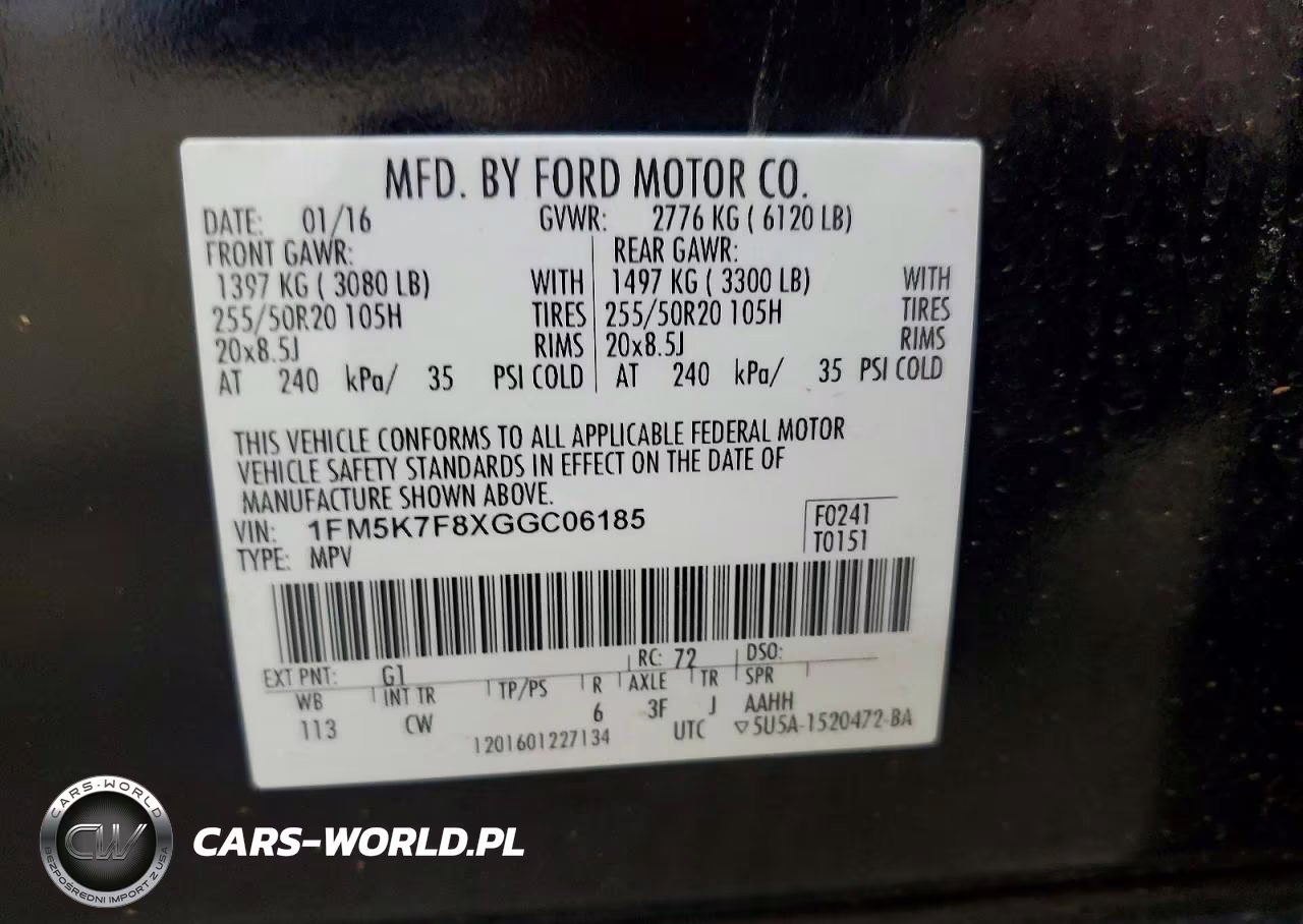 2016 Ford Explorer Limited VIN:1FM5K7F8XGGC06185 - 13