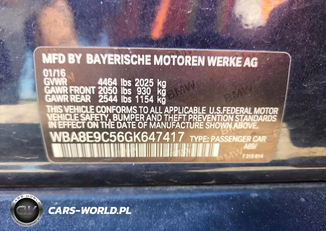 2016 BMW 328 I Sulev VIN:WBA8E9C56GK647417 - 12
