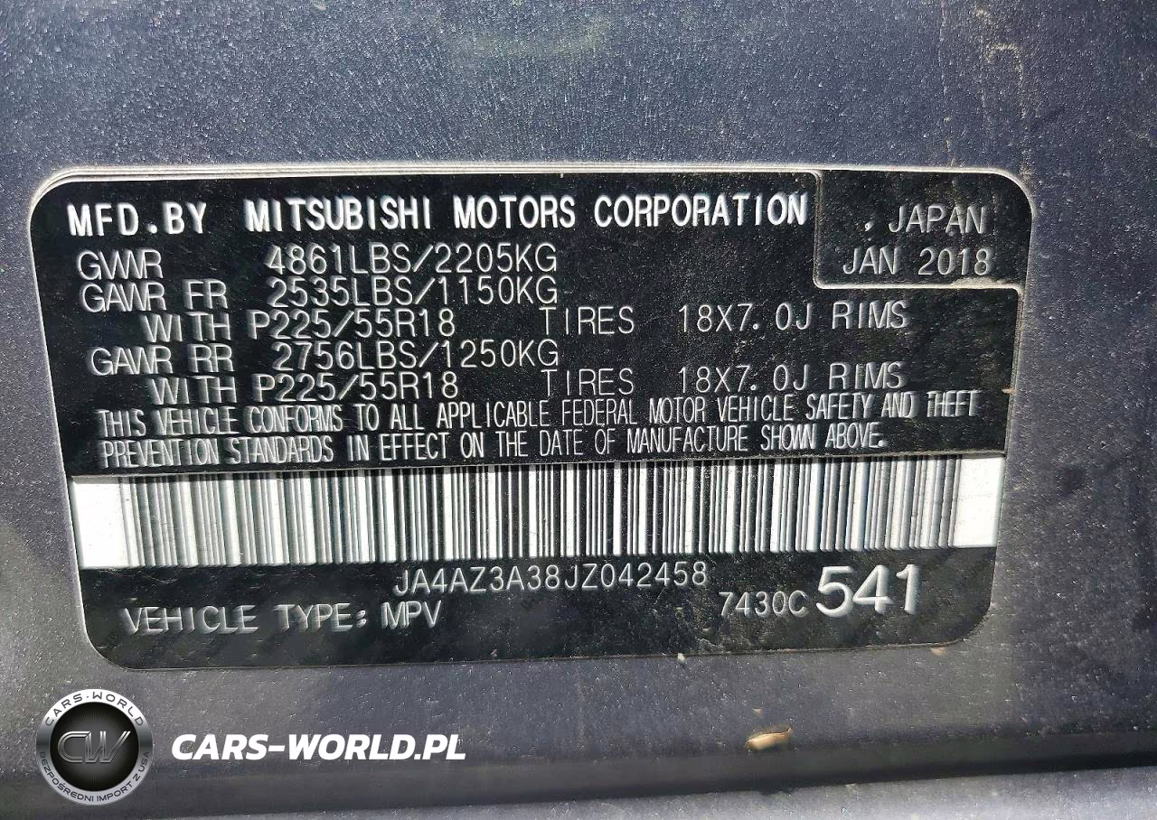 2018 Mitsubishi Outlander Se VIN:JA4AZ3A38JZ042458 - 12