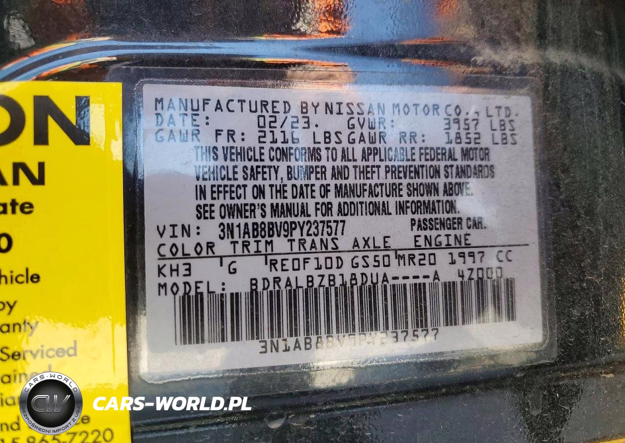 2023 Nissan Sentra S VIN:3N1AB8BV9PY237577 - 12