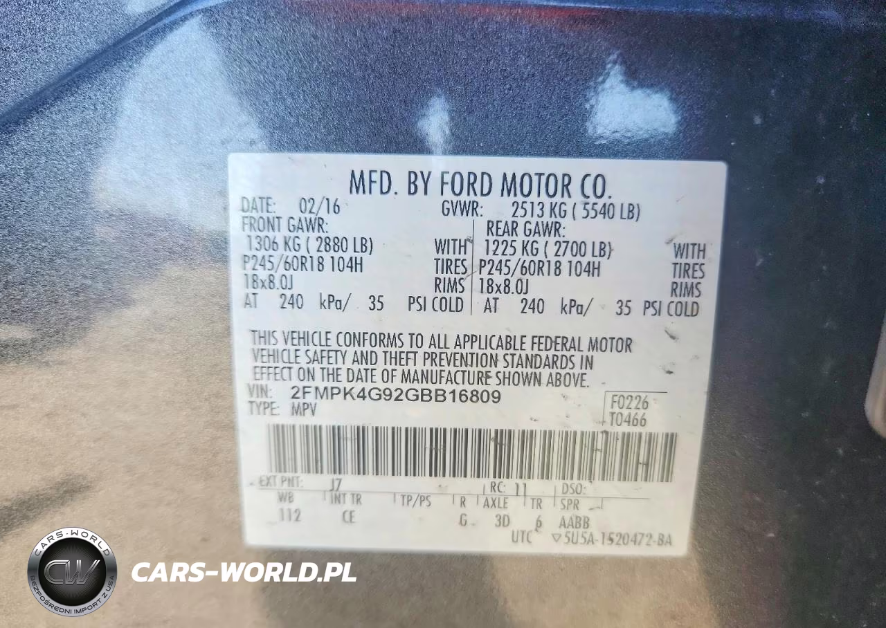 2016 Ford Edge Se VIN:2FMPK4G92GBB16809 - 13