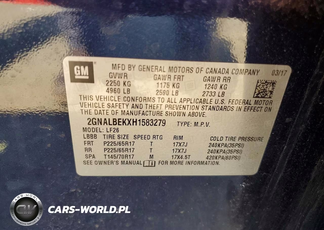2017 Chevrolet Equinox Ls VIN:2GNALBEKXH1583279 - 13