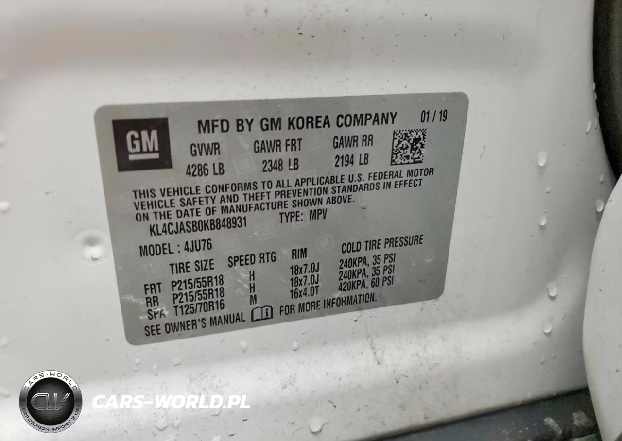 2019 Buick Encore Preferred VIN:KL4CJASB0KB848931 - 13