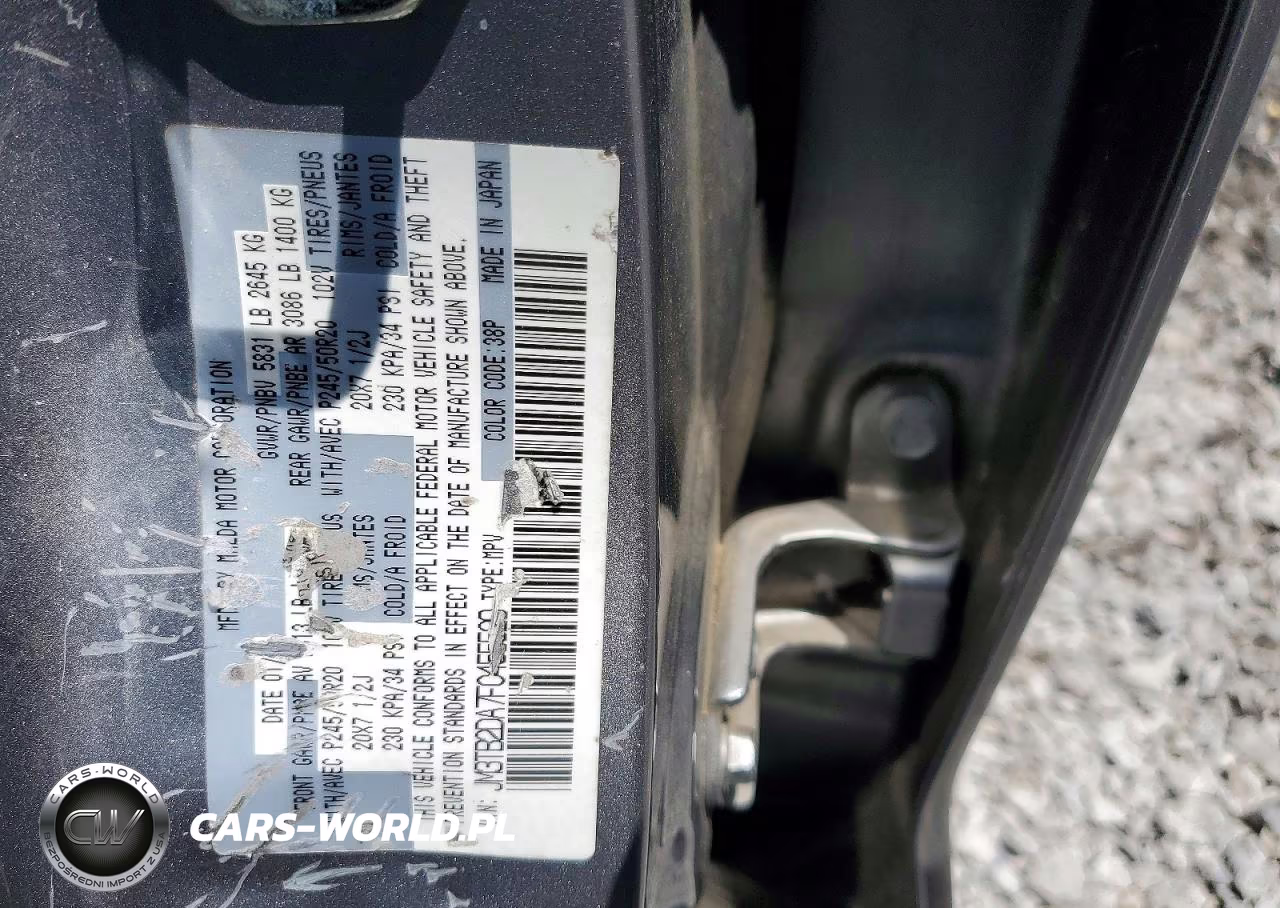 2015 Mazda Cx-9 Grand Touring VIN:JM3TB2DA7F0455529 - 13