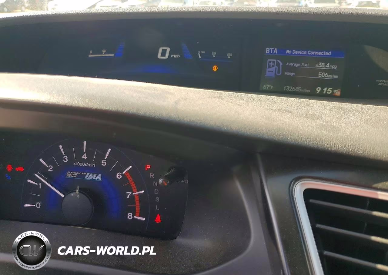 2014 Honda Civic Hybrid L VIN:19XFB4F3XEE201724 - 9