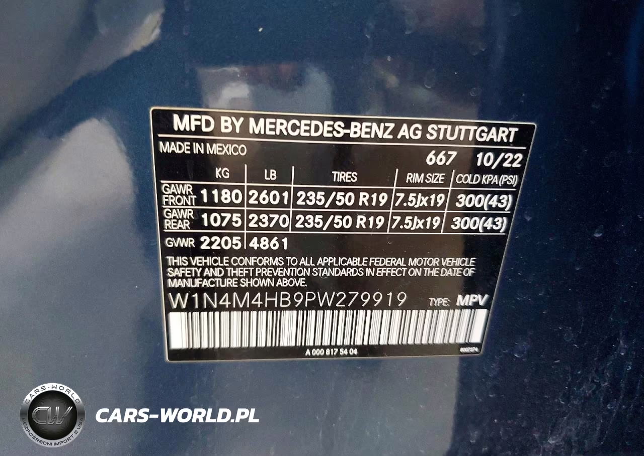 2023 Mercedes-Benz Glb 250 4Matic VIN:W1N4M4HB9PW279919 - 13