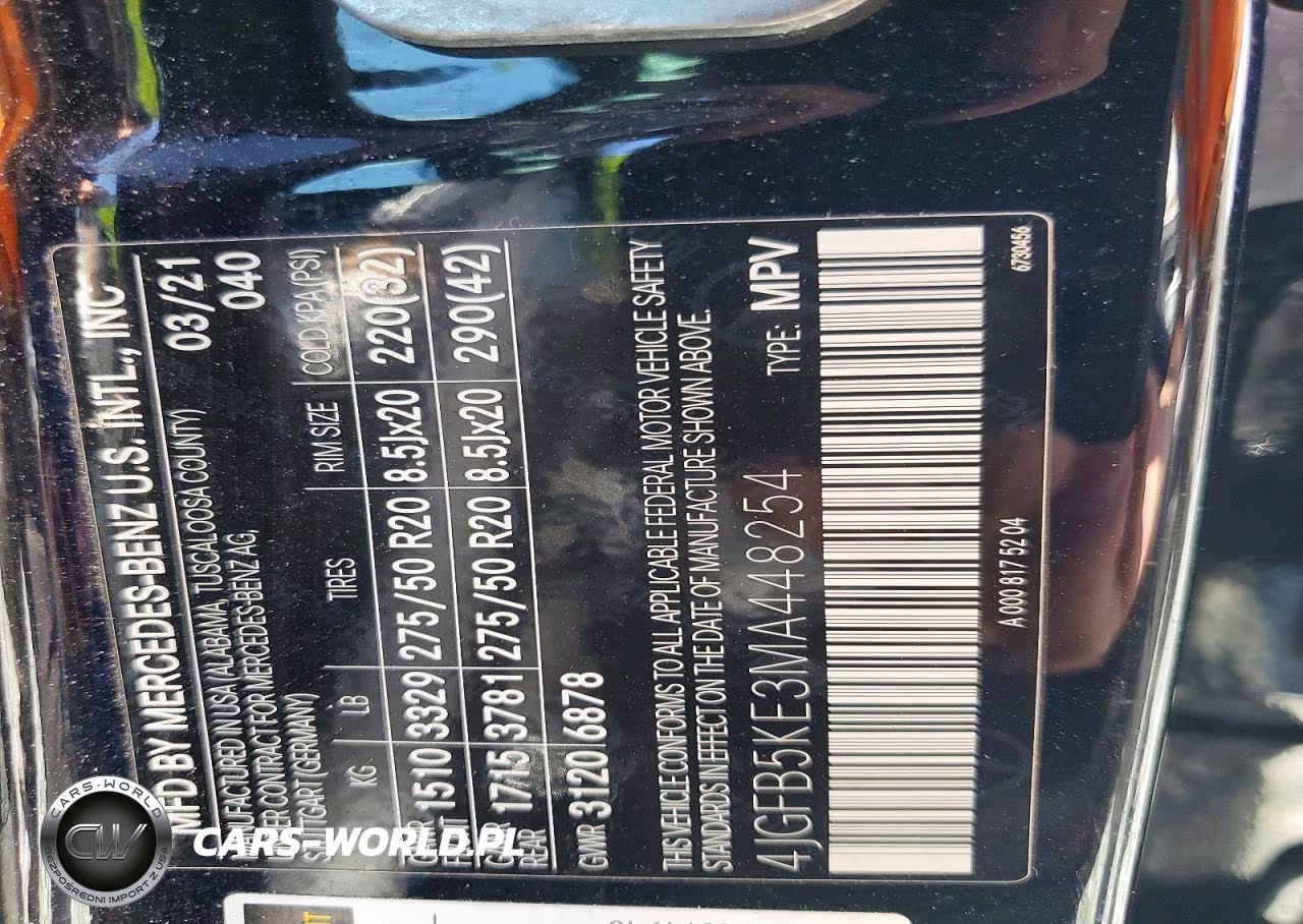 2021 Mercedes-Benz Gle 450 4Matic VIN:4JGFB5KE3MA448254 - 13