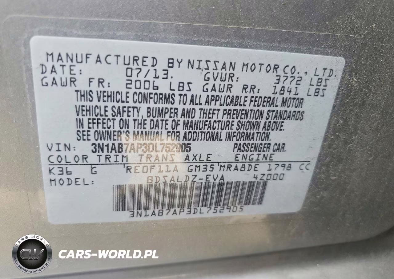 2013 Nissan Sentra S VIN:3N1AB7AP3DL752905 - 12