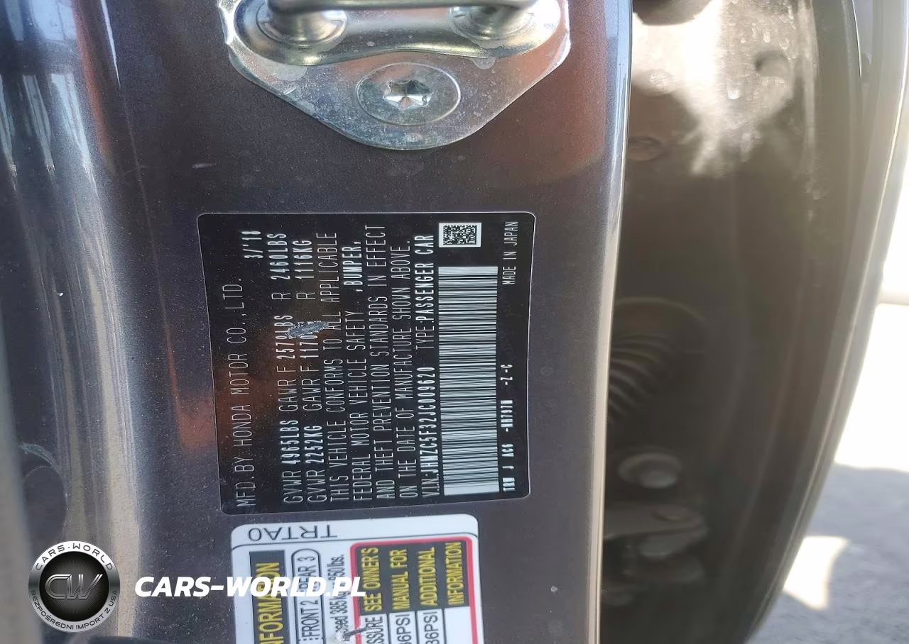 2018 Honda Clarity Touring VIN:JHMZC5F32JC009620 - 12