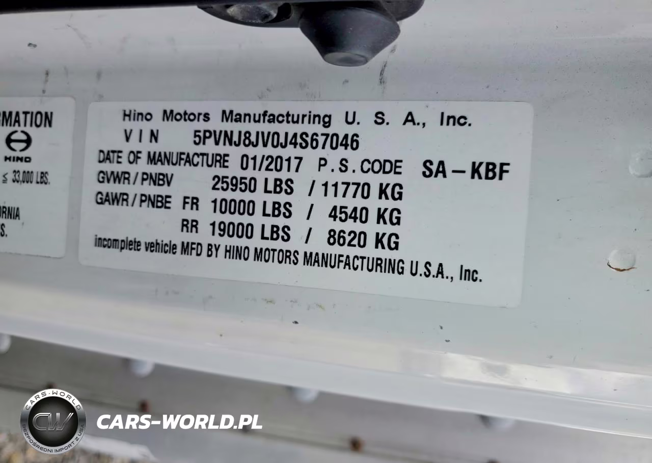 2018 Hino 268 Box Truck VIN:5PVNJ8JV0J4S67046 - 10