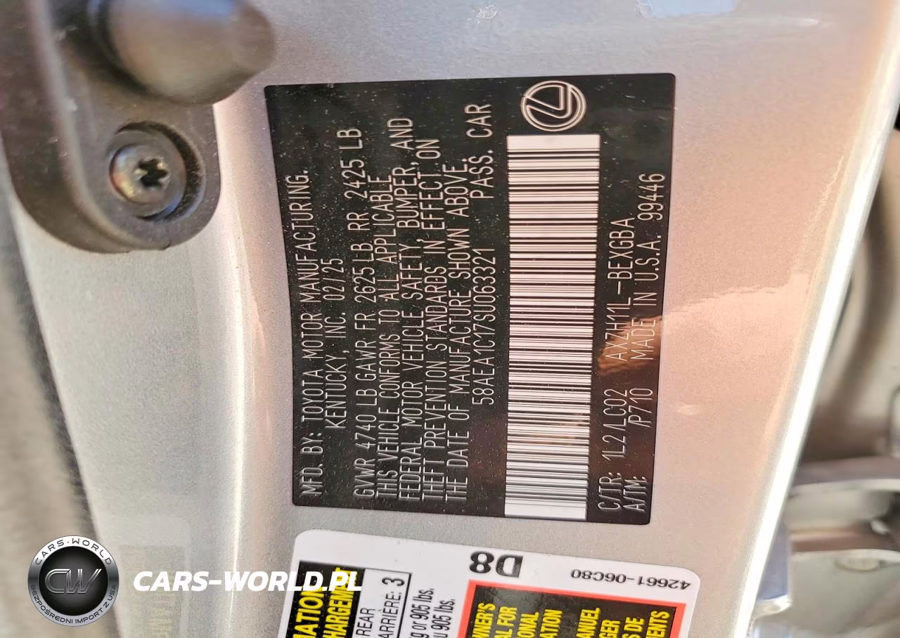 2025 Lexus Es 300H Luxury VIN:58AEA1C17SU063321 - 12