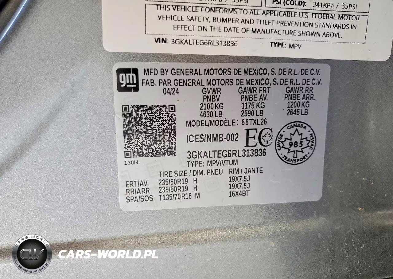 2024 GMC Terrain Sle VIN:3GKALTEG6RL313836 - 14