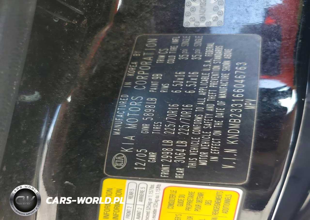 2006 Kia Sedona Lx VIN:KNDMB233166046763 - 13