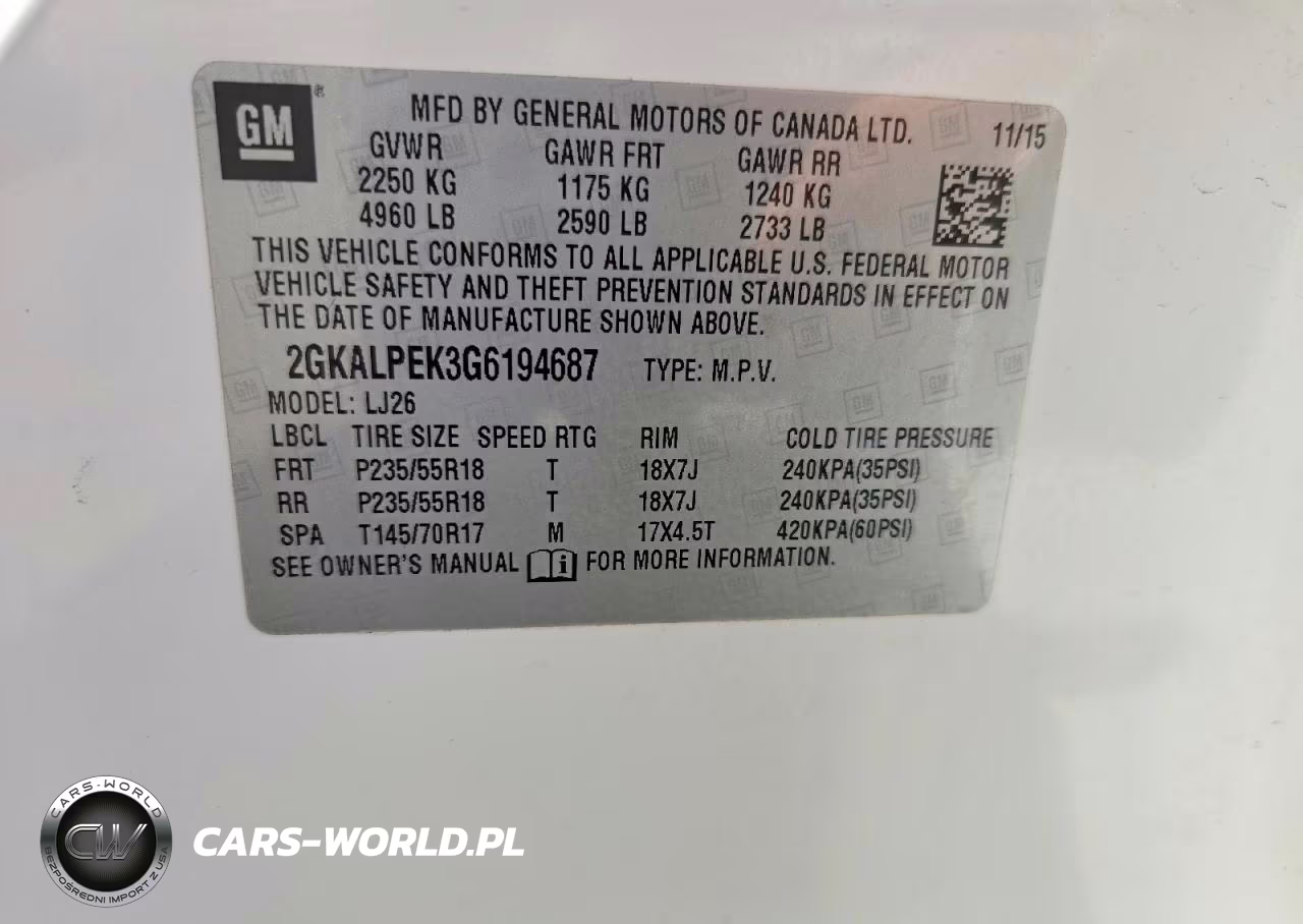 2016 GMC Terrain Slt VIN:2GKALPEK3G6194687 - 14