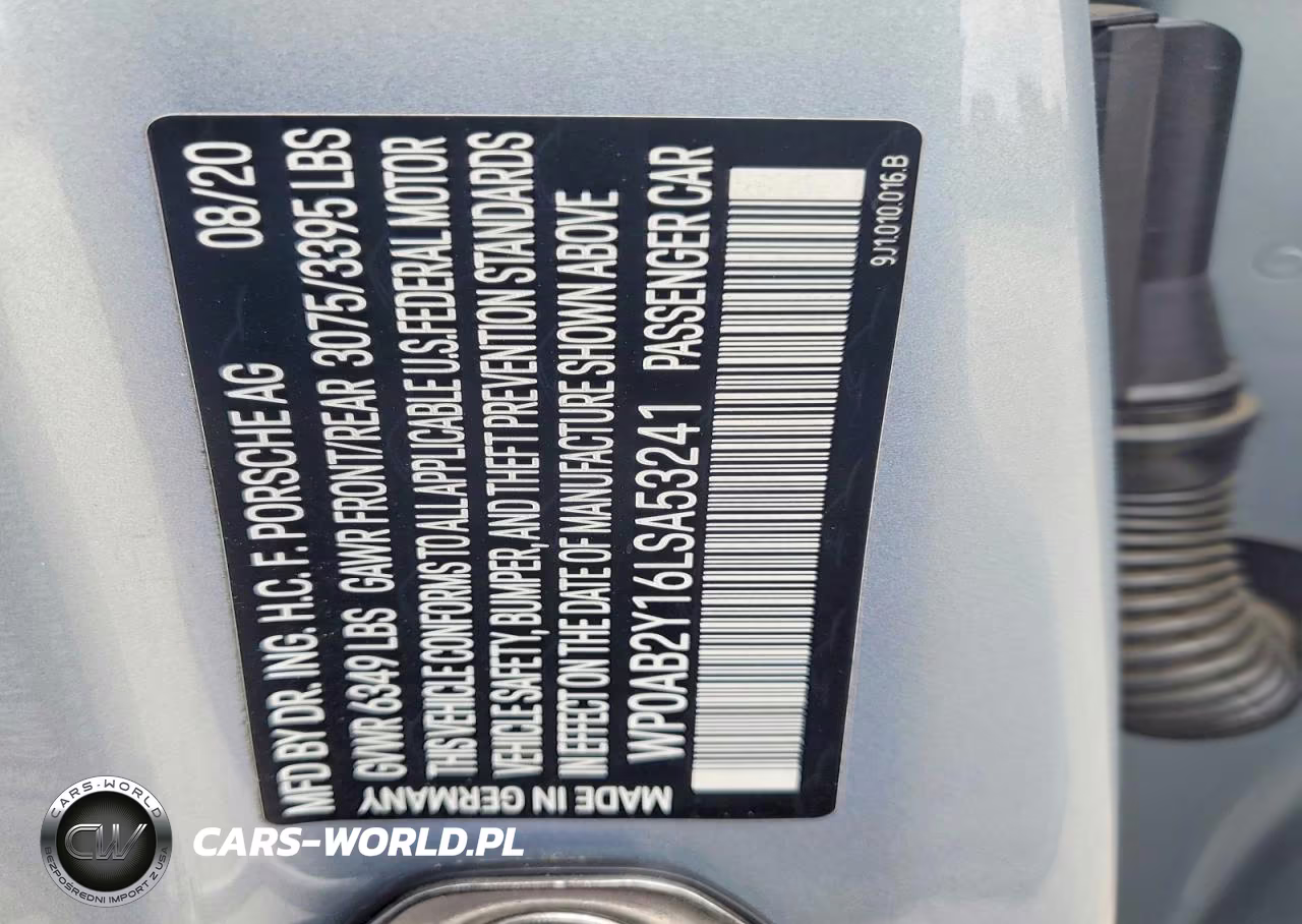 2020 Porsche Taycan 4S VIN:WP0AB2Y16LSA53241 - 12