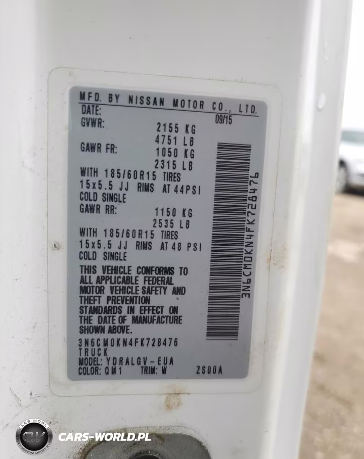 2015 Nissan Nv200 Sv VIN:3N6CM0KN4FK728476 - 13