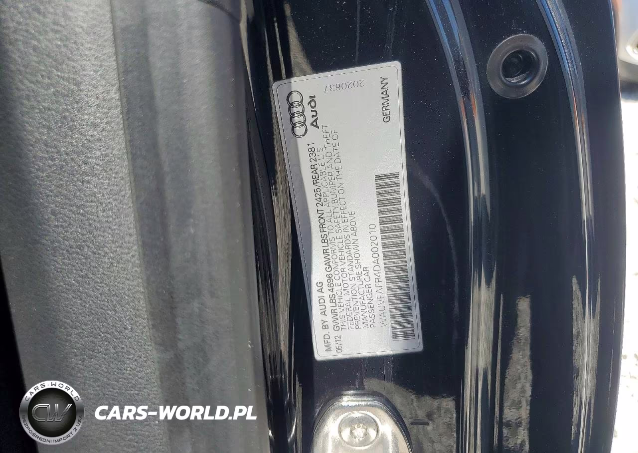 2013 Audi A5 Prestige VIN:WAUVFAFR4DA002010 - 12