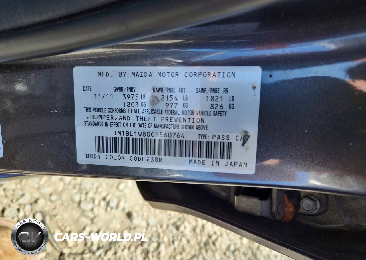 2012 Mazda 3 I VIN:JM1BL1W80C1560764 - 13