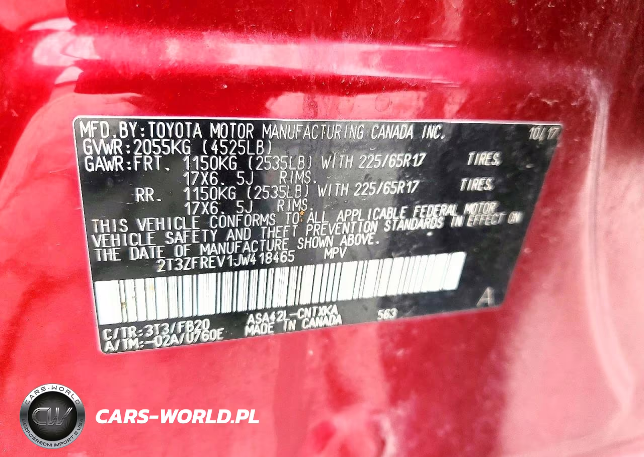 2018 Toyota Rav4 Le VIN:2T3ZFREV1JW418465 - 14