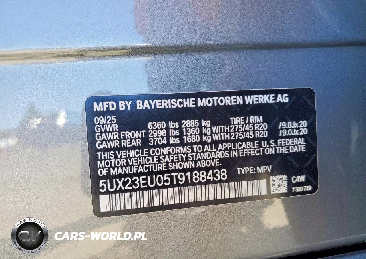 2026 BMW X5 xDrive40I VIN:5UX23EU05T9188438 - 13