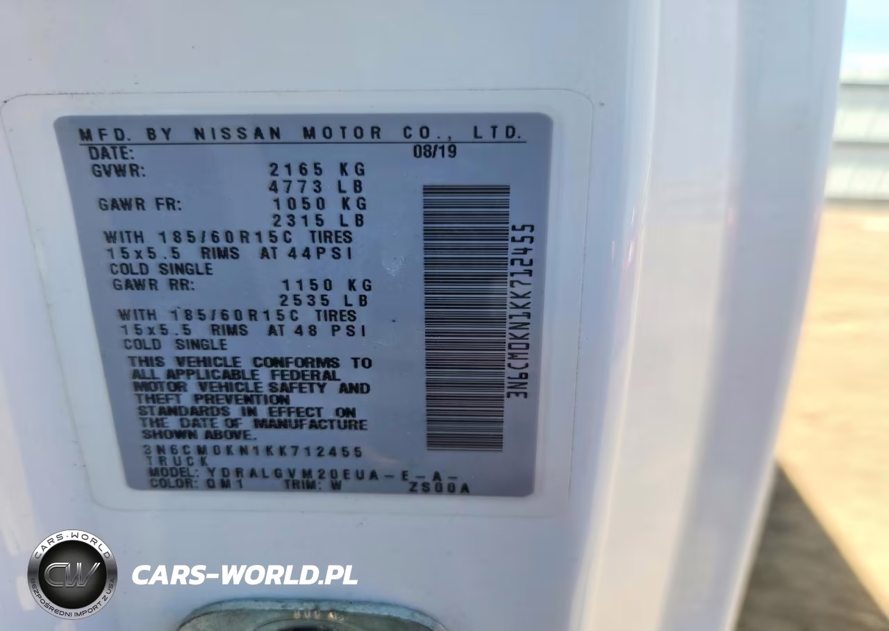 2019 Nissan Nv200 Sv VIN:3N6CM0KN1KK712455 - 13