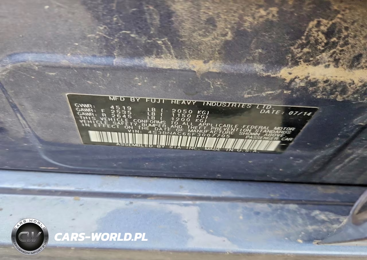 2015 Subaru Legacy 2.5I Premium VIN:4S3BNAC66F3007705 - 13
