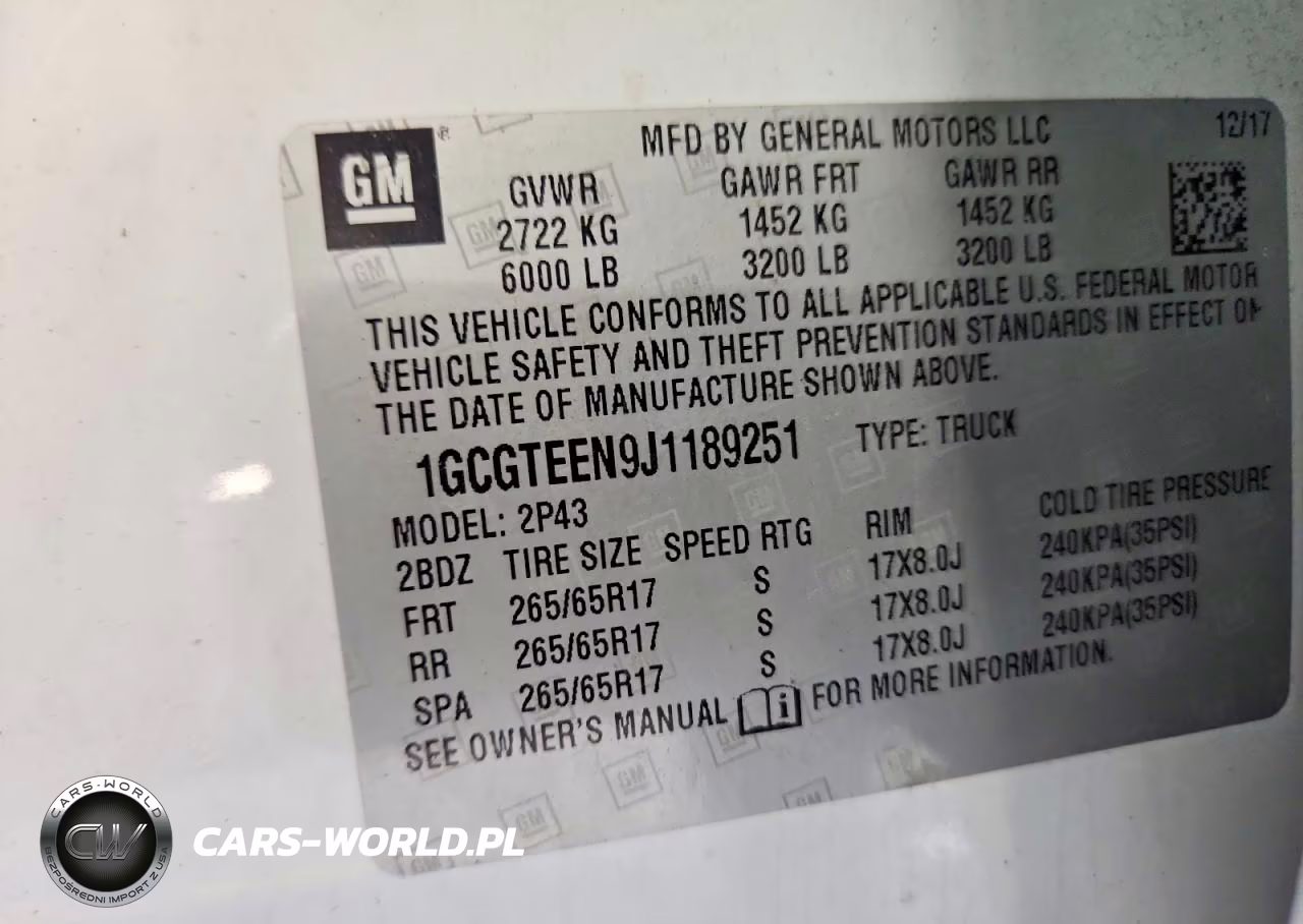 2018 Chevrolet Colorado Zr2 VIN:1GCGTEEN9J1189251 - 12
