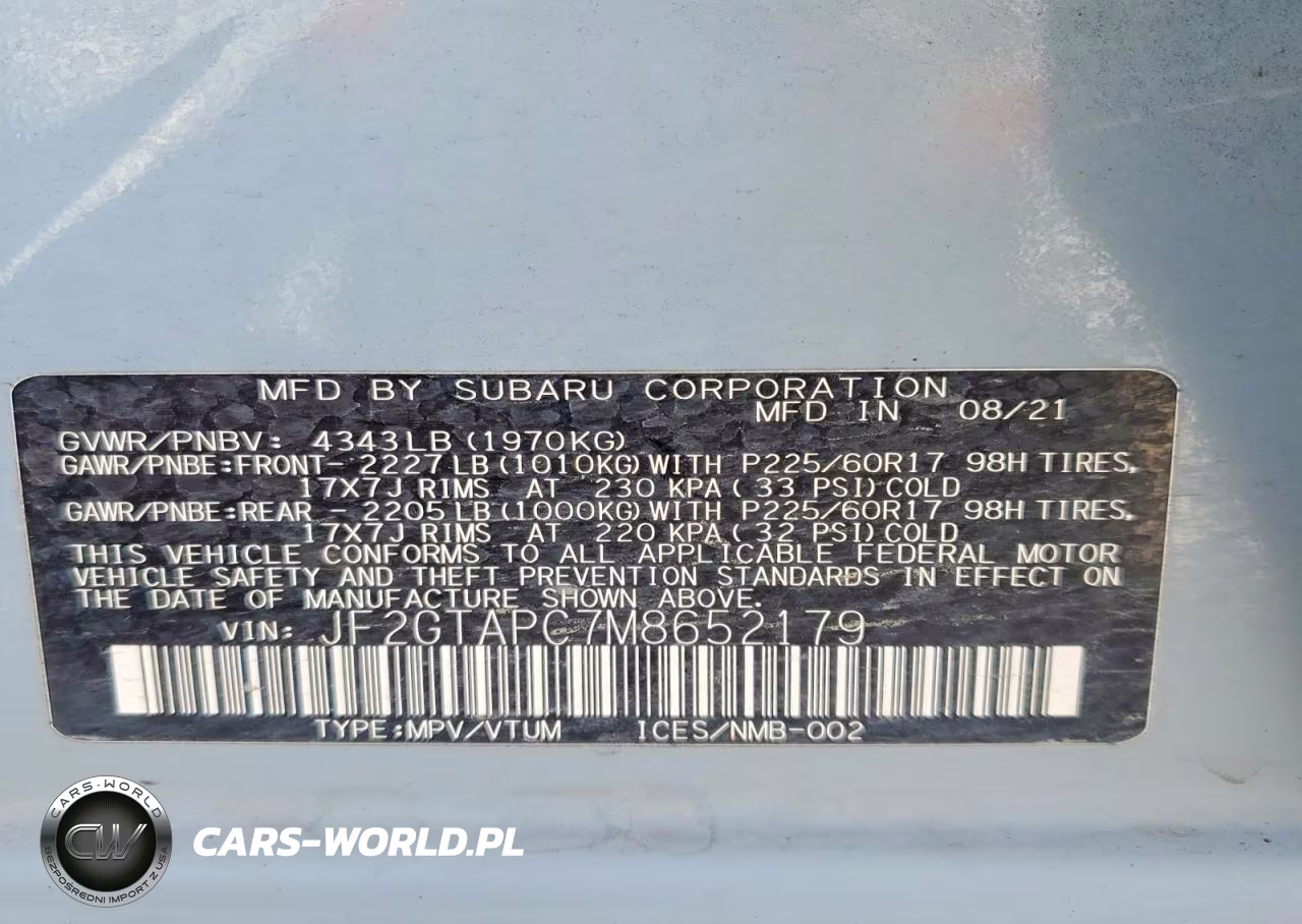 2021 Subaru Crosstrek Premium VIN:JF2GTAPC7M8652179 - 13