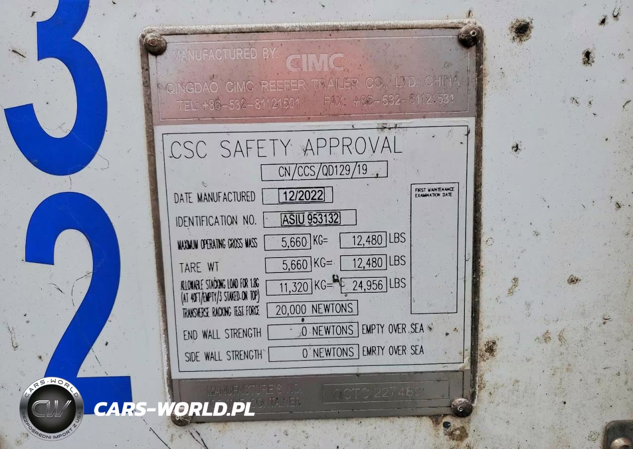 2023 Cimc Refrigerated Shipping Container VIN:QCTC227489 - 10