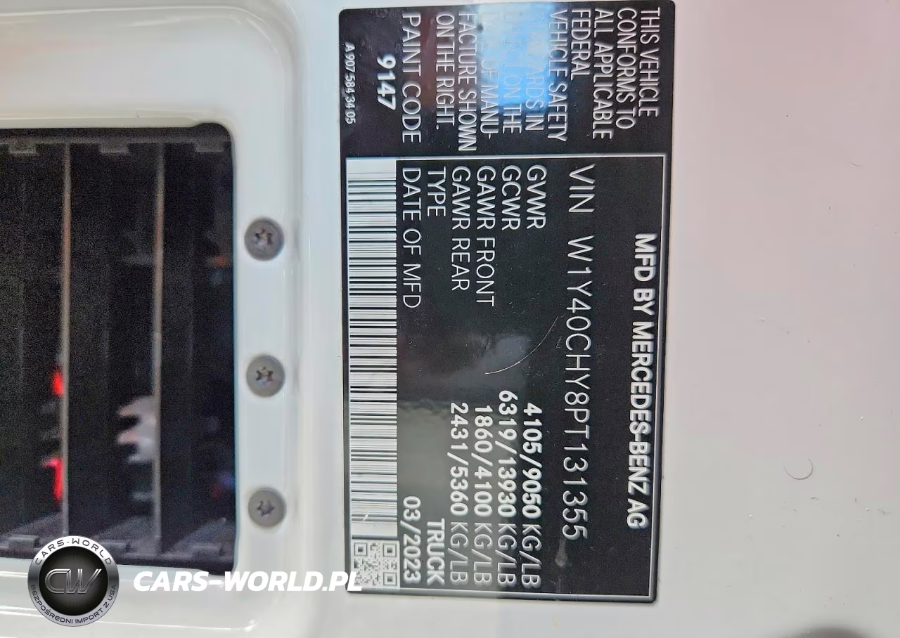 2023 Mercedes Benz Sprinter 2500 Delivery Van VIN:W1Y40CHY8PT131355 - 14