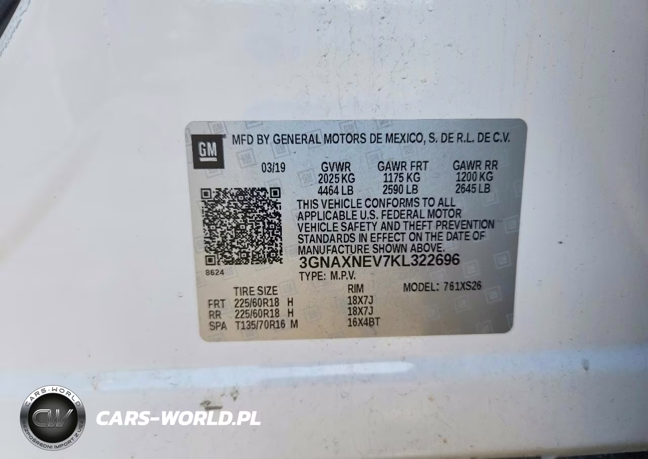 2019 Chevrolet Equinox Premier VIN:3GNAXNEV7KL322696 - 13