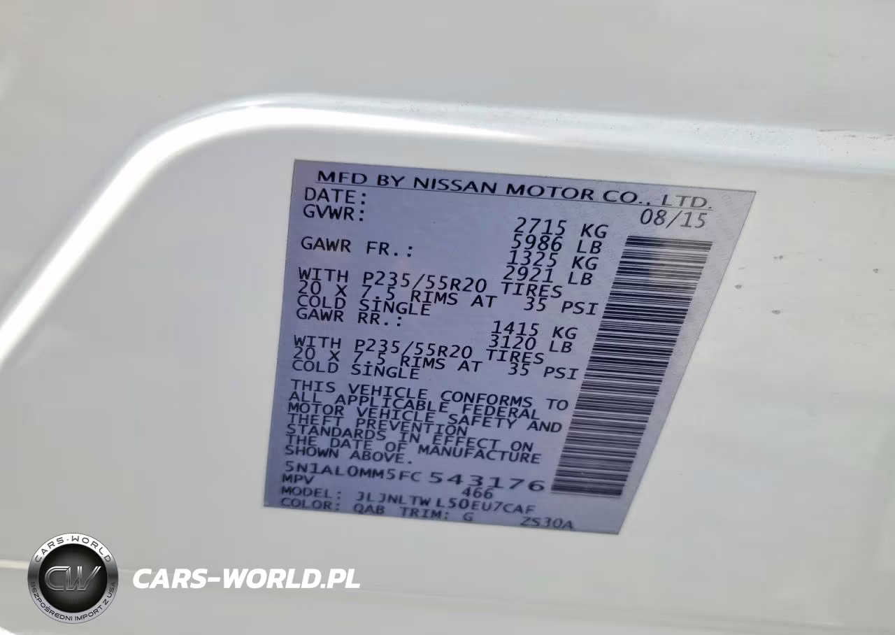 2015 Infiniti Qx60 Base VIN:5N1AL0MM5FC543176 - 14