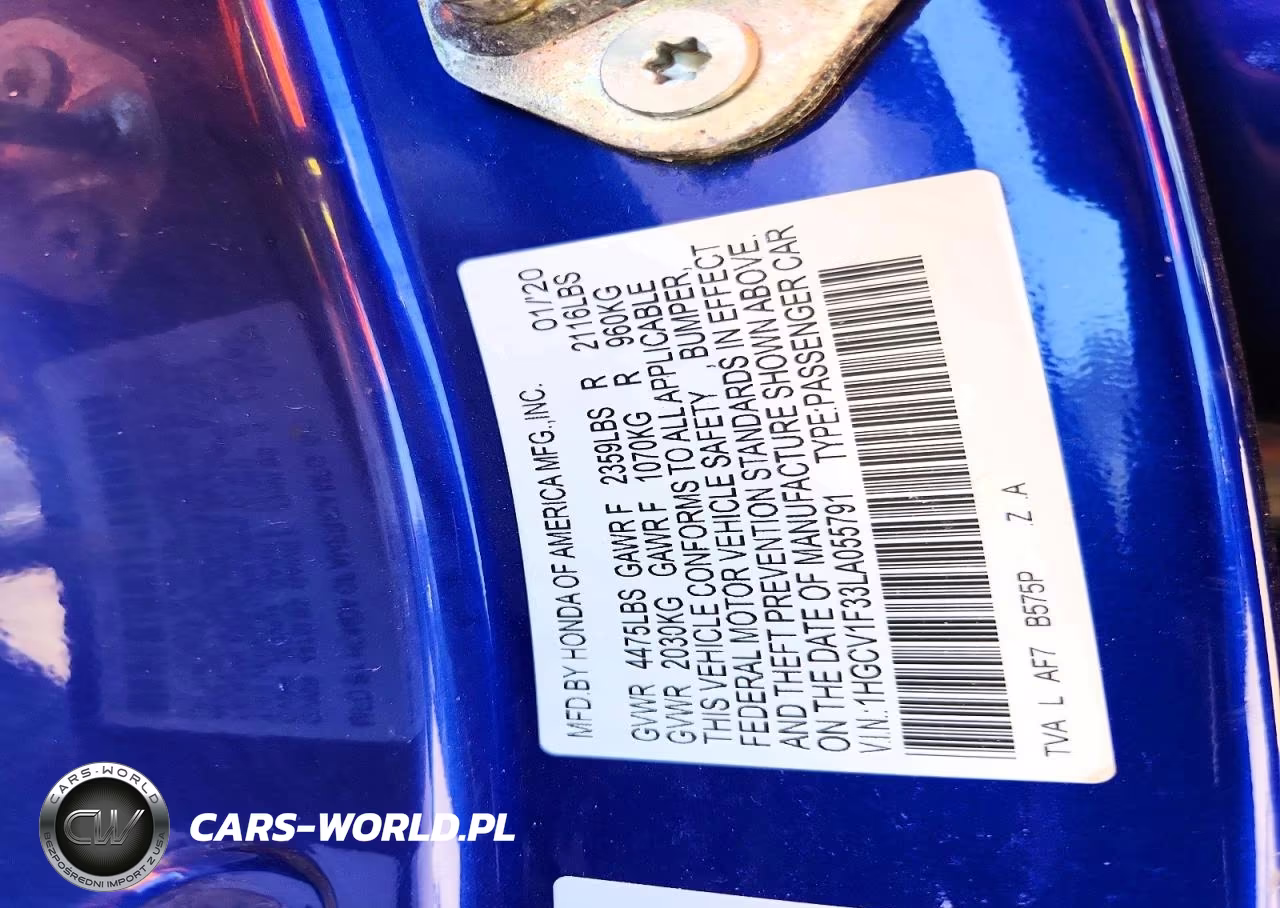 2020 Honda Accord Sport VIN:1HGCV1F33LA055791 - 12