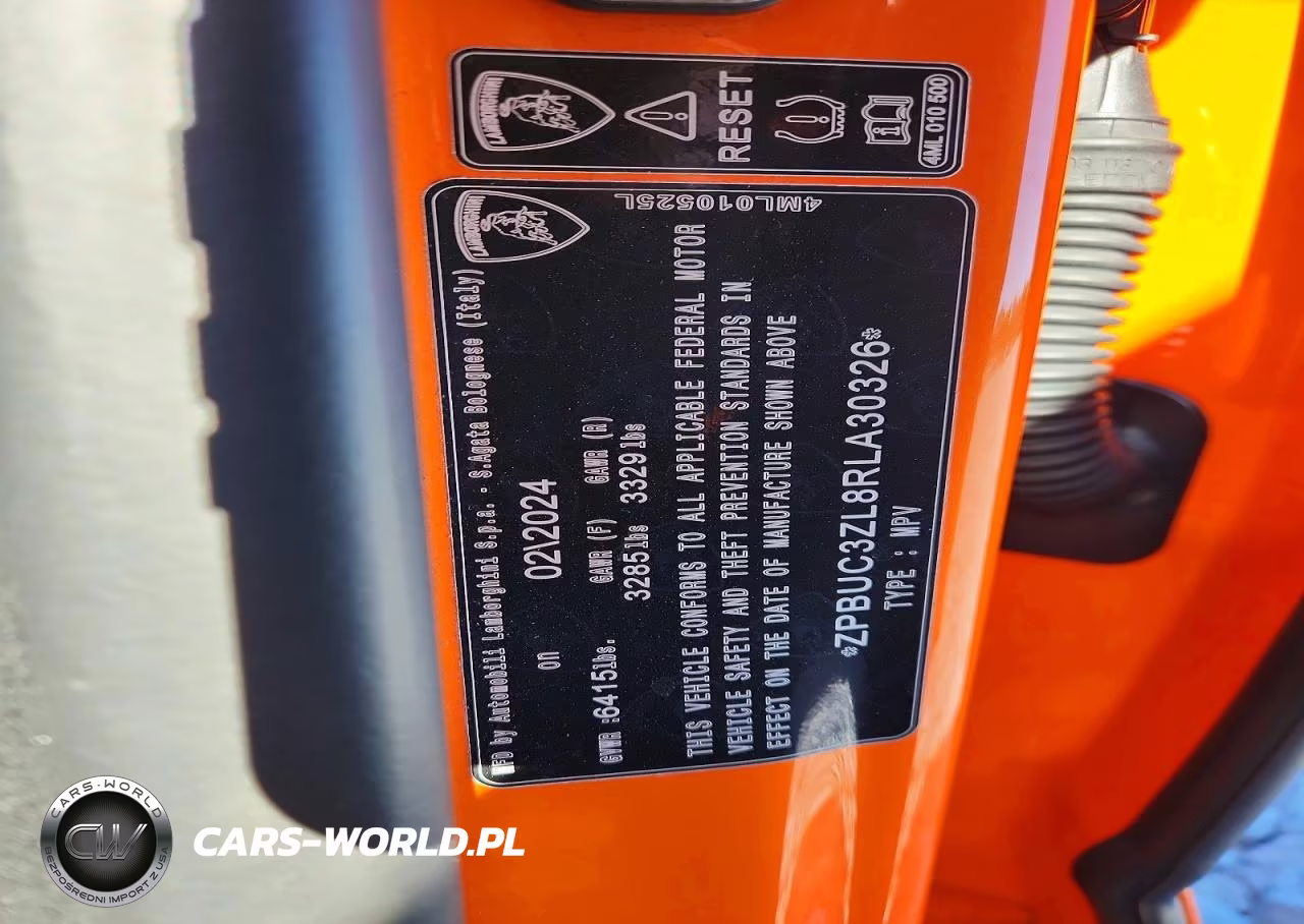 2024 Lamborghini Urus Performante VIN:ZPBUC3ZL8RLA30326 - 12
