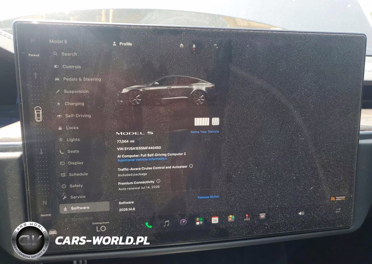 2021 Tesla Model S VIN:5YJSA1E55MF440450 - 9