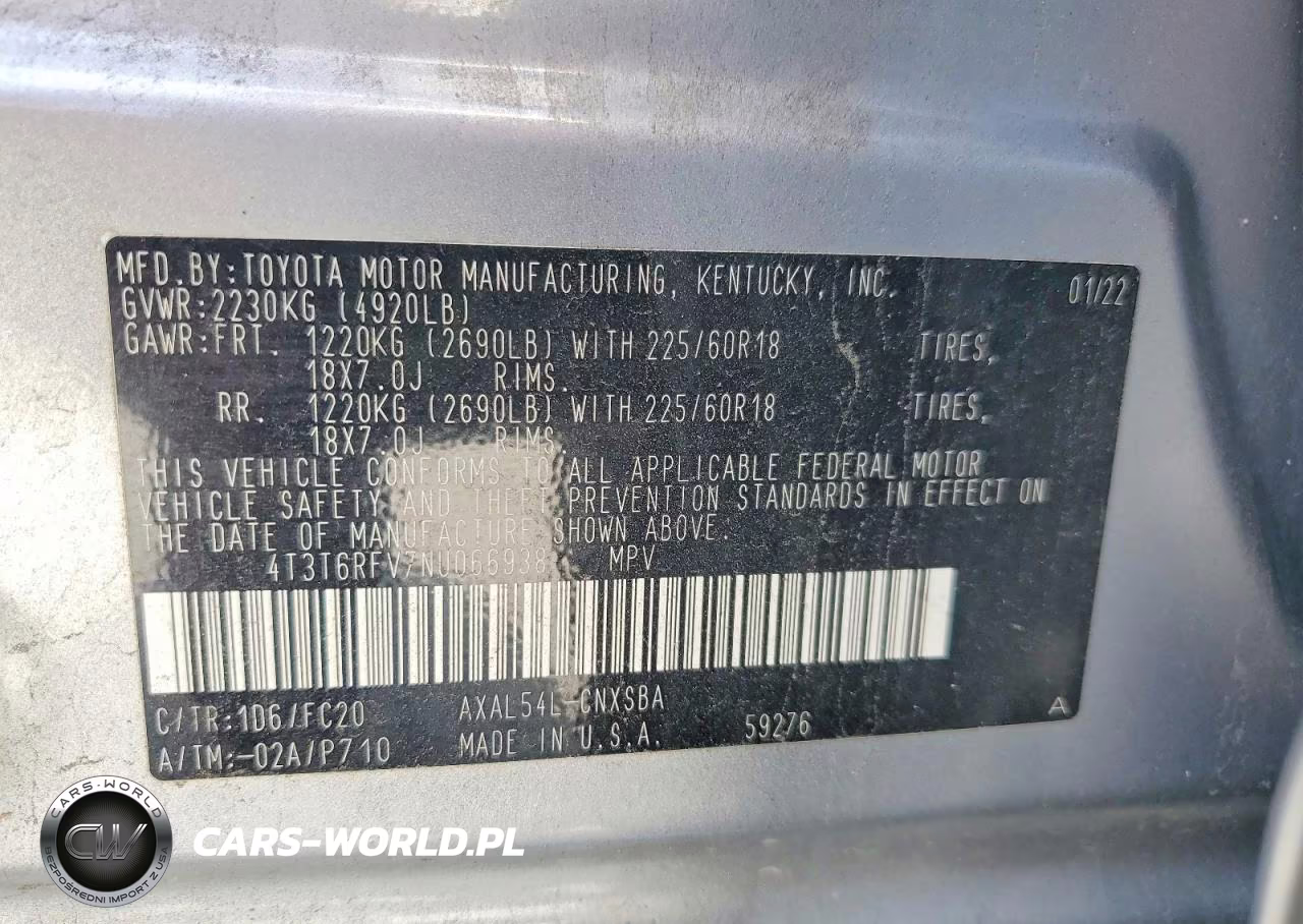 2022 Toyota Rav4 Se VIN:4T3T6RFV7NU066938 - 13
