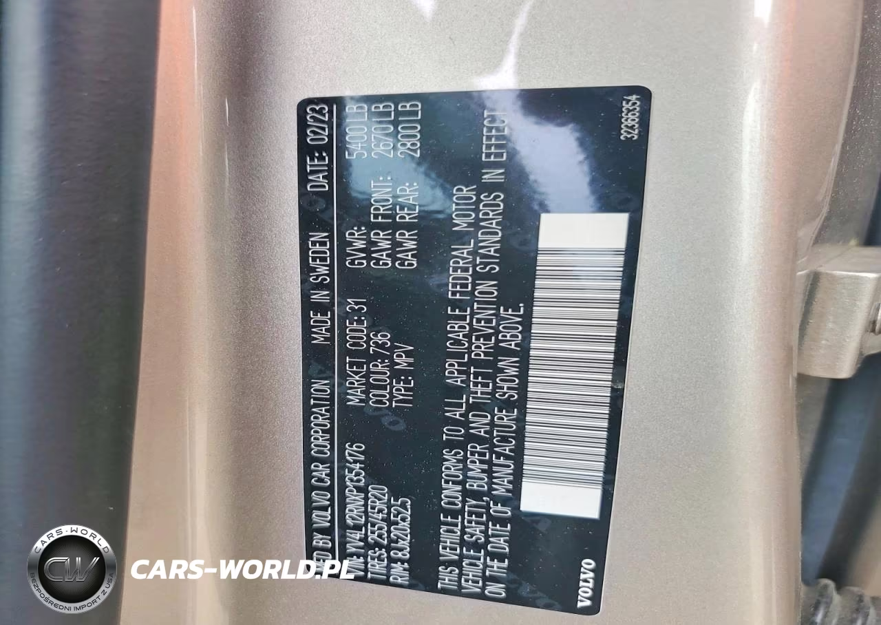 2023 Volvo Xc60 Plus VIN:YV4L12RNXP1354176 - 13
