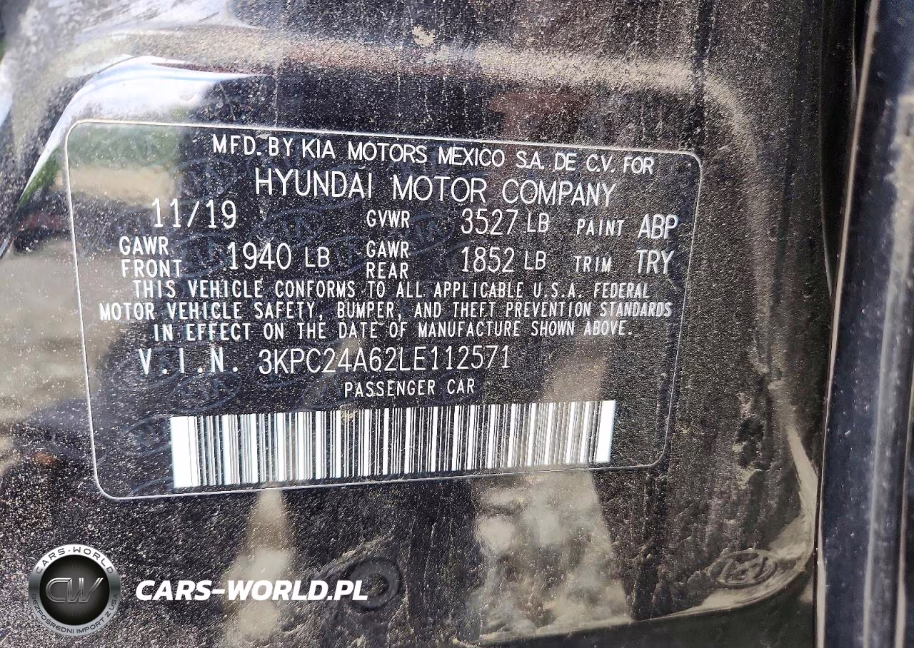 2020 Hyundai Accent Sel VIN:3KPC24A62LE112571 - 12