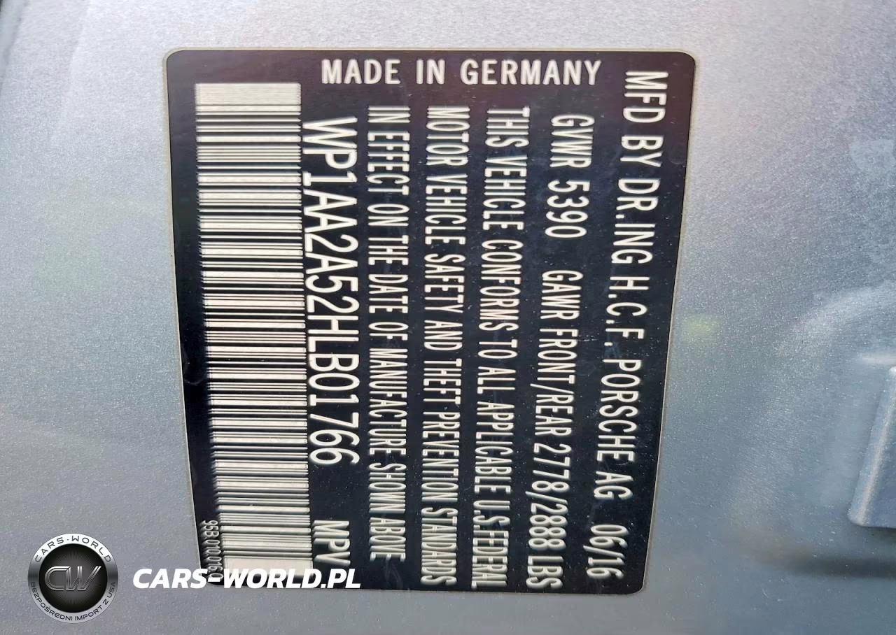 2017 Porsche Macan VIN:WP1AA2A52HLB01766 - 12
