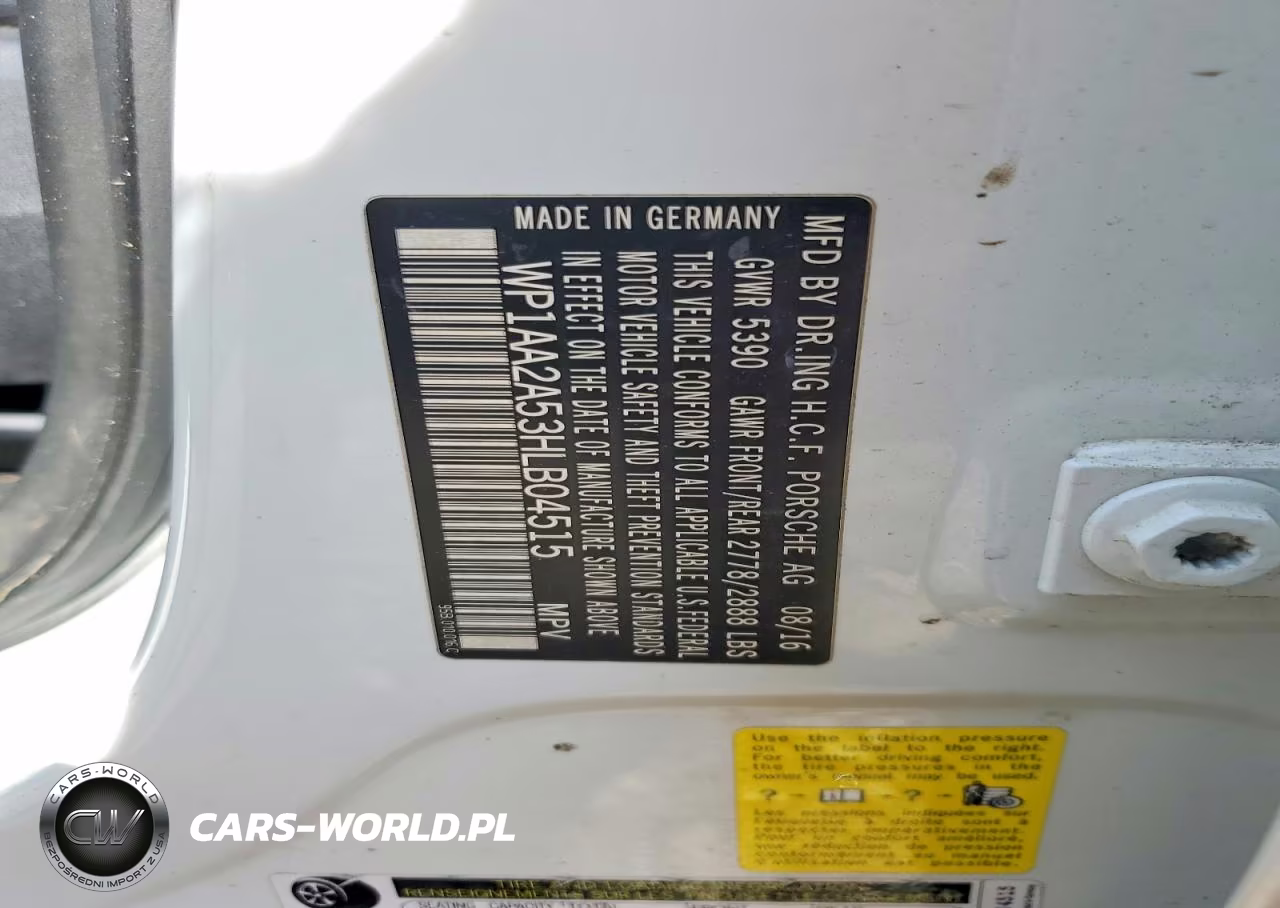 2017 Porsche Macan VIN:WP1AA2A53HLB04515 - 13