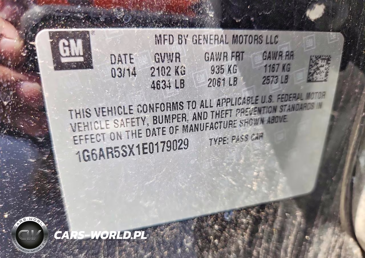 2014 Cadillac Cts Luxury Collection VIN:1G6AR5SX1E0179029 - 12