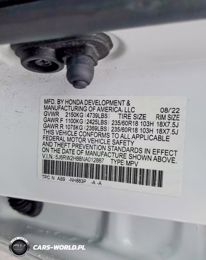 2022 Honda Cr-V Exl VIN:5J6RW2H88NA012887 - 14