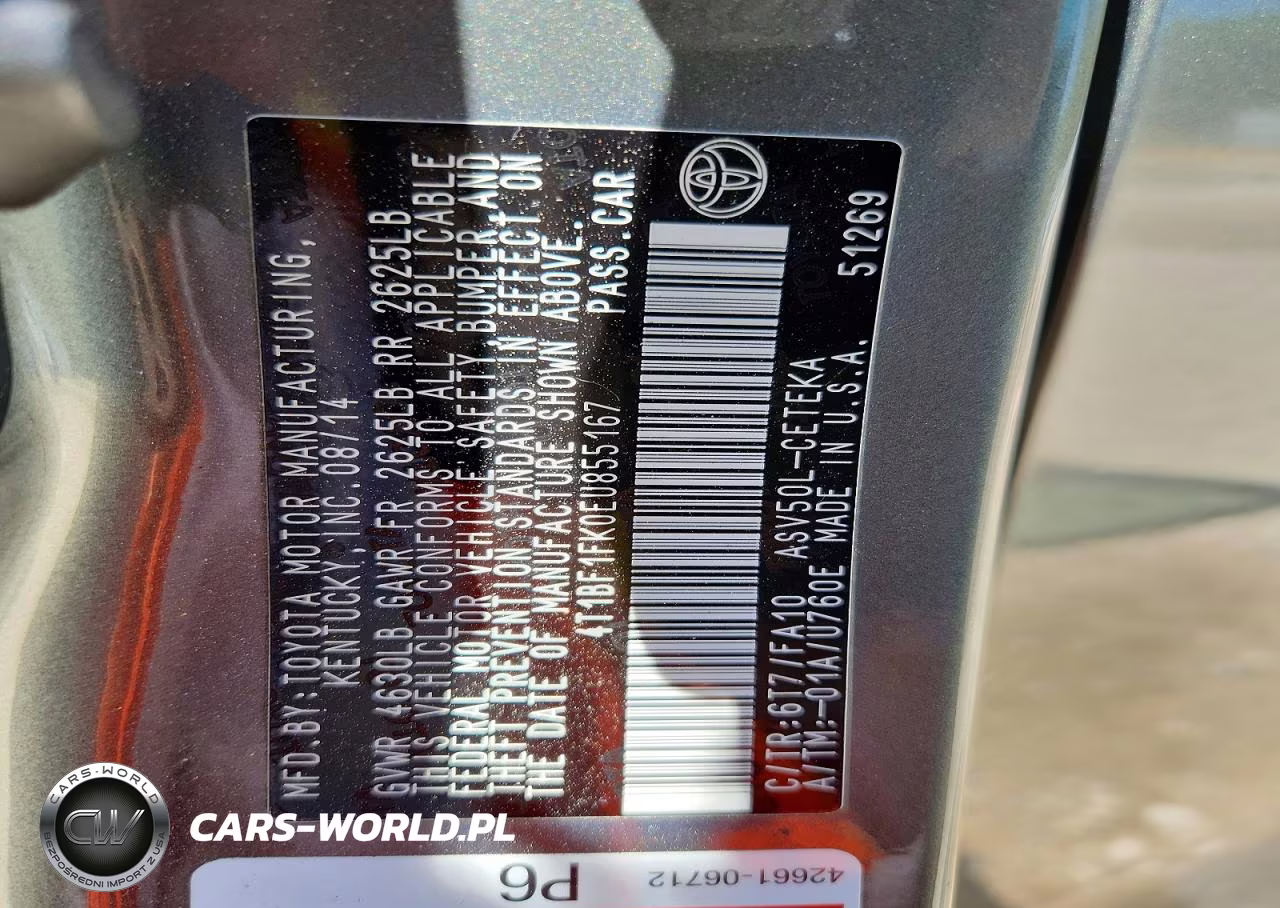 2014 Toyota Camry L VIN:4T1BF1FK0EU855167 - 13